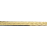 14k Yellow Gold 20.7g Solid Thick 7mm Herringbone Link Necklace Italy 18"