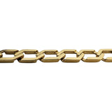 14k Yellow Gold 23.7g Men's Vintage 8.5mm Squared Curb Link Bracelet 8"