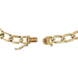 14k Yellow Gold 23.7g Men's Vintage 8.5mm Squared Curb Link Bracelet 8"