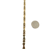 14k Yellow Gold 9.4g Vintage Ladies 5mm Fancy Panther X Link Bracelet Italy 7"