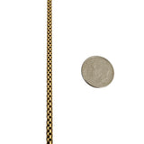 14k Yellow Gold 15.8g Vintage Solid Rounded Box Link Necklace 20.5"