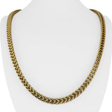10k Yellow Gold 37.8g Men's Thick 6mm Franco Link Chain Necklace 24"