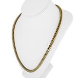 10k Yellow Gold 37.8g Men's Thick 6mm Franco Link Chain Necklace 24"