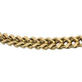 10k Yellow Gold 37.8g Men's Thick 6mm Franco Link Chain Necklace 24"