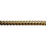 10k Yellow Gold 37.8g Men's Thick 6mm Franco Link Chain Necklace 24"