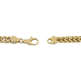 10k Yellow Gold 37.8g Men's Thick 6mm Franco Link Chain Necklace 24"