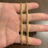 18k Yellow Gold 34g Solid Heavy 4.5mm Cuban Link Chain Necklace Italy 20"
