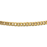 24k Pure Yellow Gold 29g Solid Heavy 3.5mm Curb Link Chain Necklace 17"