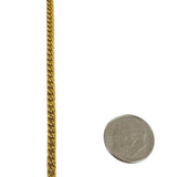 24k Pure Yellow Gold 29g Solid Heavy 3.5mm Curb Link Chain Necklace 17"