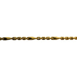 24k Pure Yellow Gold 15g Solid 2mm Bar and Cable Link Chain Necklace 16.5"