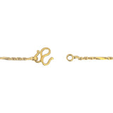 24k Pure Yellow Gold 15g Solid 2mm Bar and Cable Link Chain Necklace 16.5"