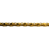 24k Pure Yellow Gold 13.3g Fancy Link Bracelet with Heart Charm 7"