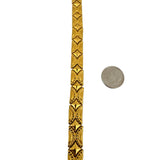 22k Yellow Gold 21.7g Ladies 10mm Fancy Link Bracelet 7"