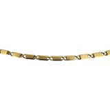 18k Yellow Gold 10.4g Vintage Solid Thin Fancy Closed Link Necklace Italy 27"