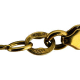 18k Yellow Gold 10.4g Vintage Solid Thin Fancy Closed Link Necklace Italy 27"