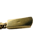14k Yellow Gold 22g Solid Heavy 2.5mm Squared Byzantine Link Necklace 21"