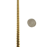 18k Yellow Gold 26.4g Solid Vintage 6mm Men's Cuban Link Bracelet Italy 8.25"