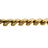 14k Yellow Gold 25.5g Polished and Brushed 10mm San Marco Link Bracelet 7.25"