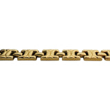 14k Yellow Gold 16.6g Vintage Ladies 8.5mm Fancy Link Bracelet Italy 8"