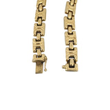 14k Yellow Gold 16.6g Vintage Ladies 8.5mm Fancy Link Bracelet Italy 8"