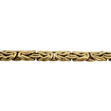 18k Yellow Gold 15.6g Ladies 8mm Byzantine Link Bracelet Turkey 7.5"