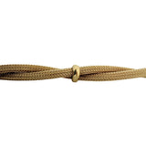 14k Yellow Gold 16.8g Soft Braided Mesh Link Station Bracelet Italy 7.25"