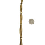 14k Yellow Gold 16.8g Soft Braided Mesh Link Station Bracelet Italy 7.25"