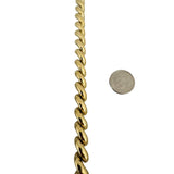 14k Yellow Gold 18g Ladies Polished 7mm San Marco Link Bracelet Italy 7.25"