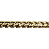 14k Yellow Gold 60.4g Semi Solid 9mm Cuban Curb Link Chain Necklace 24"