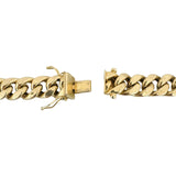14k Yellow Gold 60.4g Semi Solid 9mm Cuban Curb Link Chain Necklace 24"