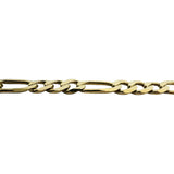 14k Yellow Gold 37g Solid Diamond Cut 6mm Figaro Link Chain Necklace 30"
