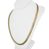 14k Yellow Gold 21g Hollow Vintage 8mm Curb Link Chain Necklace Italy 24"