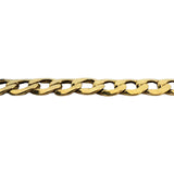14k Yellow Gold 21g Hollow Vintage 8mm Curb Link Chain Necklace Italy 24"
