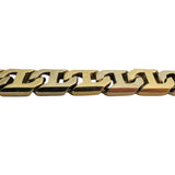 Braccio 14k Yellow and White Gold 47.7g Men's Mariner Link Bracelet Italy 8"