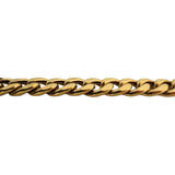 14k Yellow Gold 14.6g Semi Solid Men's 7mm Curb Link Bracelet Italy 8"