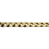 14k Yellow Gold 17.7g Solid Men's 8mm Curb Link Bracelet Italy 8"