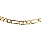 14k Yellow Gold 23.4g Solid 6mm Figaro Link Chain Necklace Italy 20"
