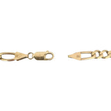 14k Yellow Gold 23.4g Solid 6mm Figaro Link Chain Necklace Italy 20"