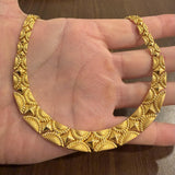 22k Yellow Gold 42.2g Ladies Fancy Link Graduated Link Necklace 16"