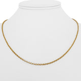22k Yellow Gold 6.5g Solid Thin 2mm Rolo Link Chain Necklace 16" or 18"