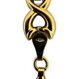 18k Yellow White and Rose Gold 10.5g Ladies Fancy Link Bracelet Italy 7.5"