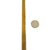 18k Yellow Gold 22g Vintage Satin Finish Three Strand Omega Bracelet Italy 7.5"