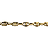 14k Yellow Gold 9g Polished 7mm Puffy Mariner Link Bracelet 7.75"