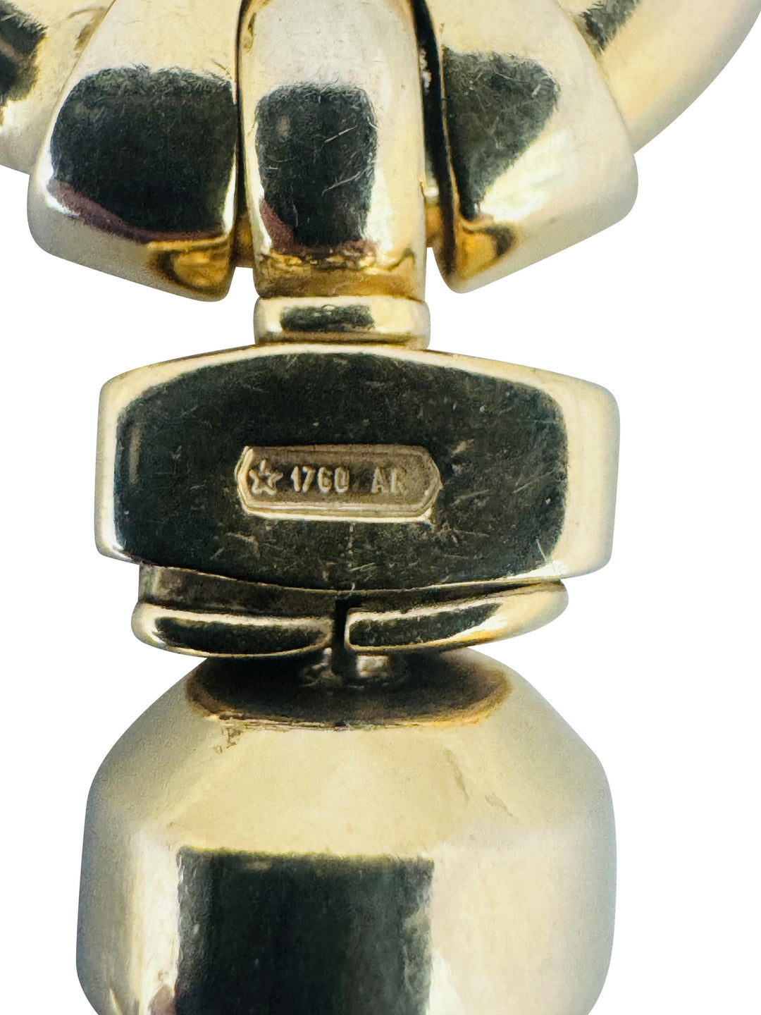 14k Yellow Gold 29.5g Thick Heavy 10mm Wheat Link Bracelet Italy 7.75"