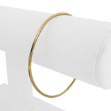 14k Yellow Gold 8g Solid Open Bar Torque Cuff Bracelet 7.25"