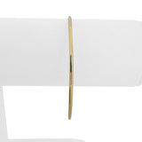 14k Yellow Gold 8g Solid Open Bar Torque Cuff Bracelet 7.25"