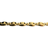 14k Yellow Gold 10.5g Ladies Polished 8.5mm Puffy Mariner Link Bracelet Italy 7"