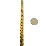 18k Yellow Gold 19.2g Vintage Thick 7.5mm Flattened C Link Bracelet Italy 8"