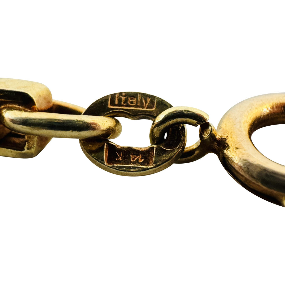 14k Yellow Gold 17.3g Solid Vintage 3.5mm Box Link Chain Necklace Italy 17"