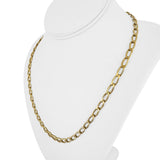 14k Yellow Gold 28.5g Solid Heavy Oval Curb Link Chain Necklace Italy 20.5"